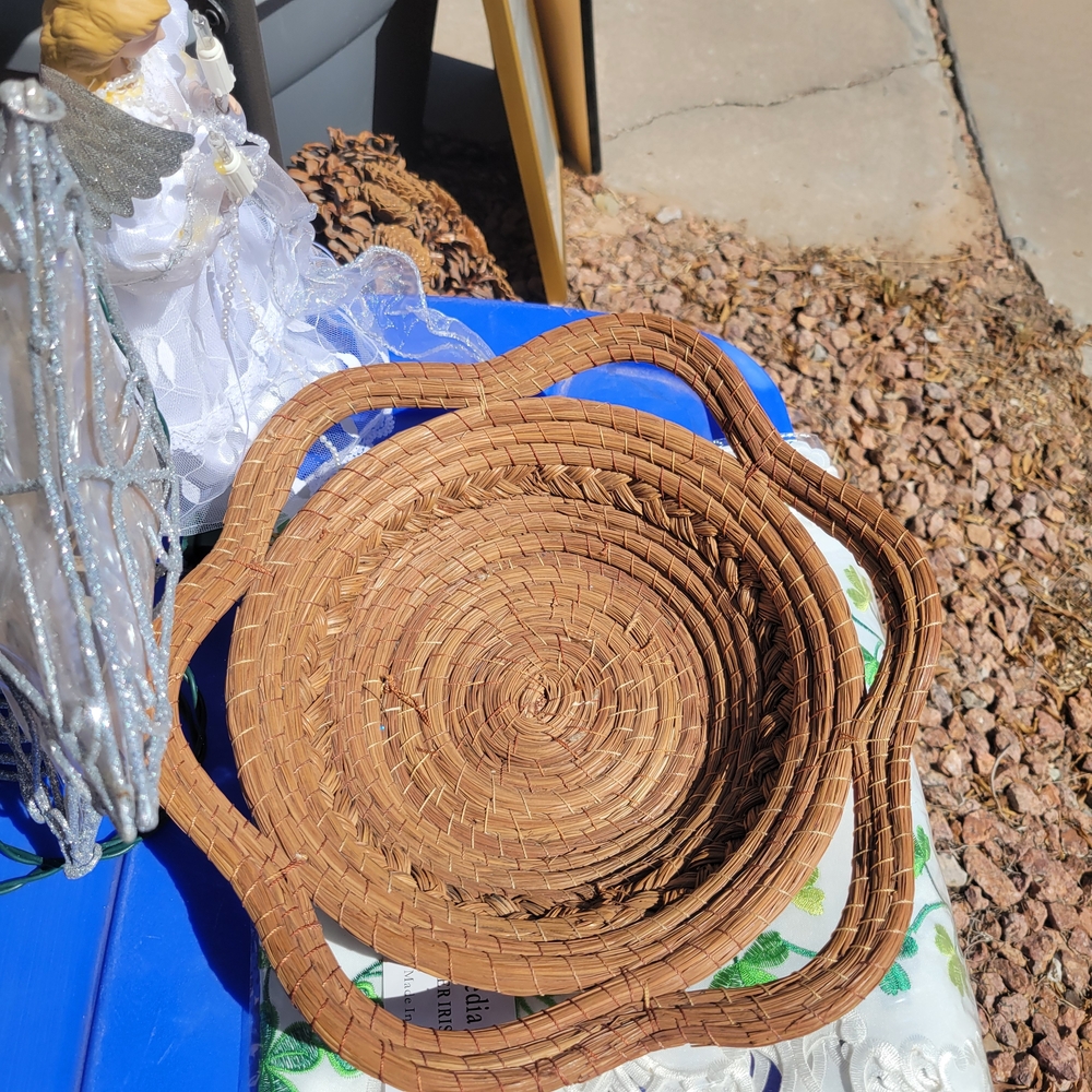Woven Brown Basket Set